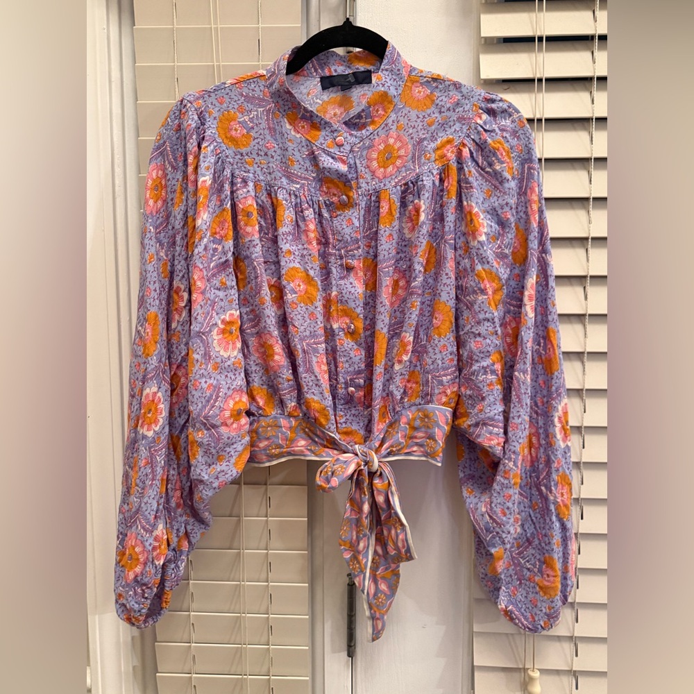 Rachel Zoe Floral Paisley Blouse - Large